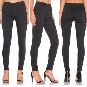 Mother Denim The Stunner Devil in the Making Washed Black Skinny Jeans Sz 25